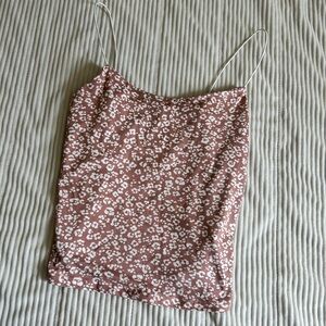 Floral Spaghetti Strap Top